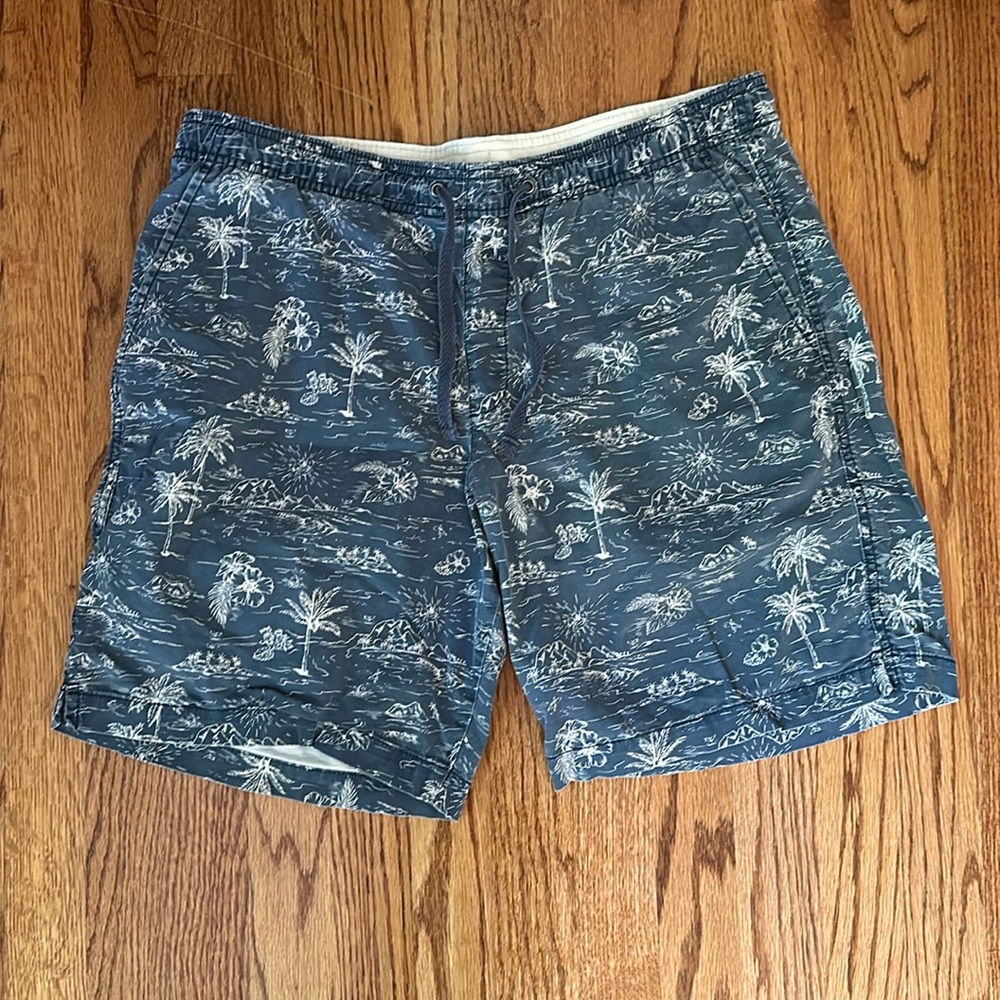 GAP Blue and White Tropical Shorts